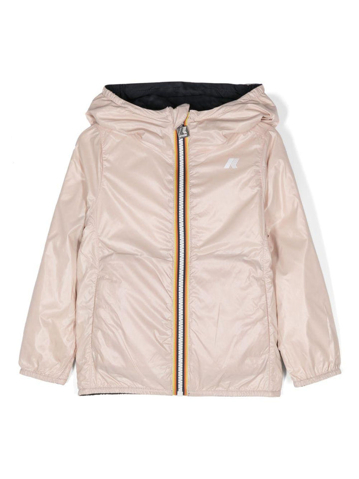 Giubbotto blu/rosa per bambina K61313W AOY K-Way Kids 