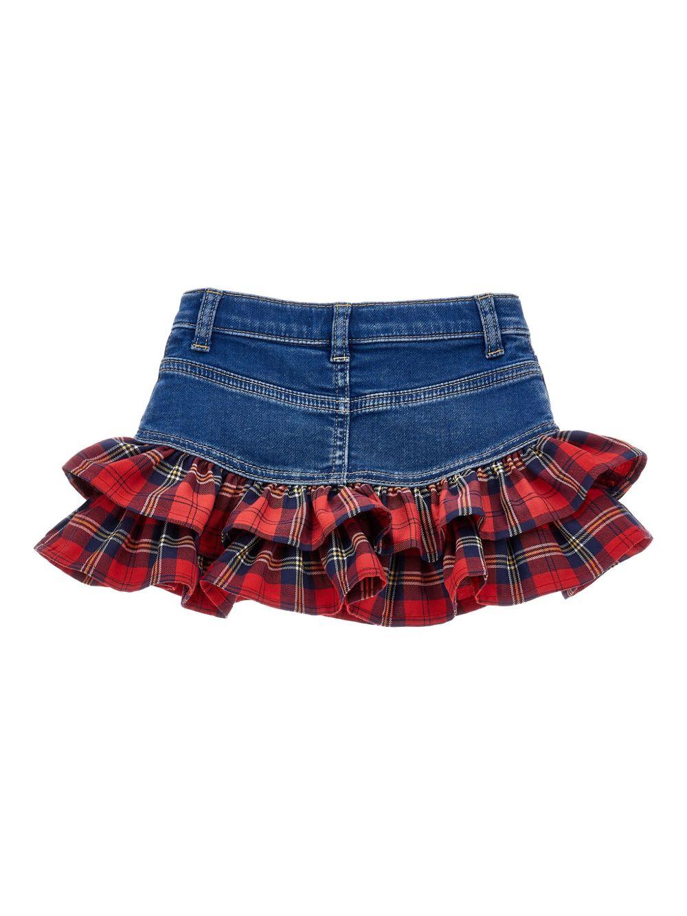 Gonna blu indaco per neonata 39F7026043 0055 Monnalisa Kids 