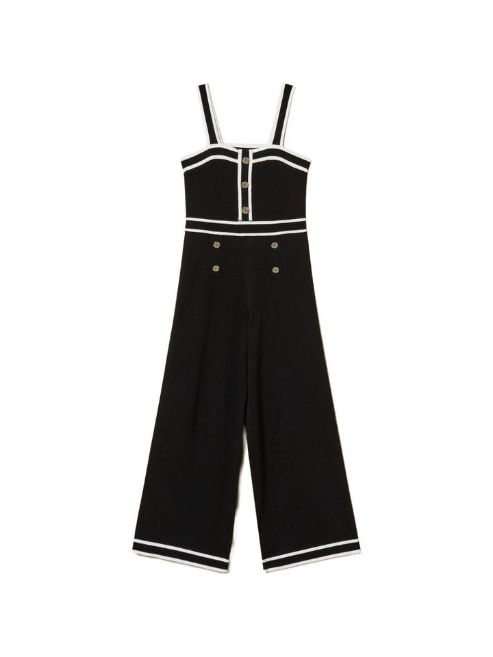 Tuta nera/bianca per bambina 261GJ3072 11656 Twin Set 