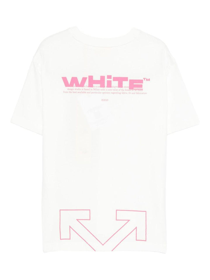 T-shirt bianca per bambino OGAA001F25JER002 0132 Off White Kids 