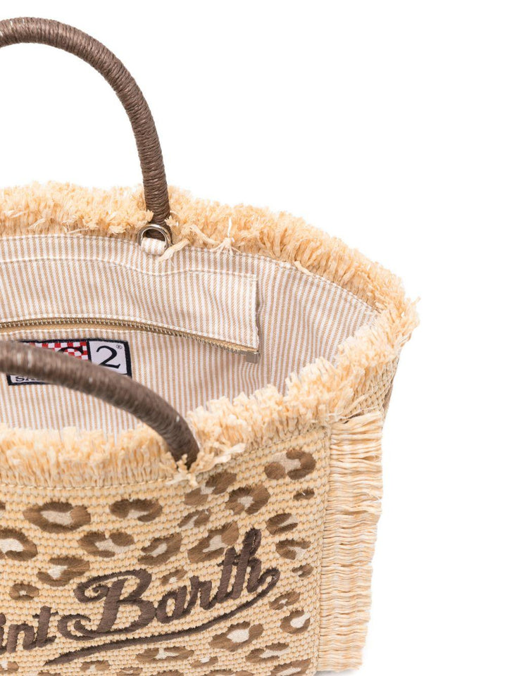 Borsa leopardata beige per bambina COL0017 00349L MC2 Saint Barth Kids 