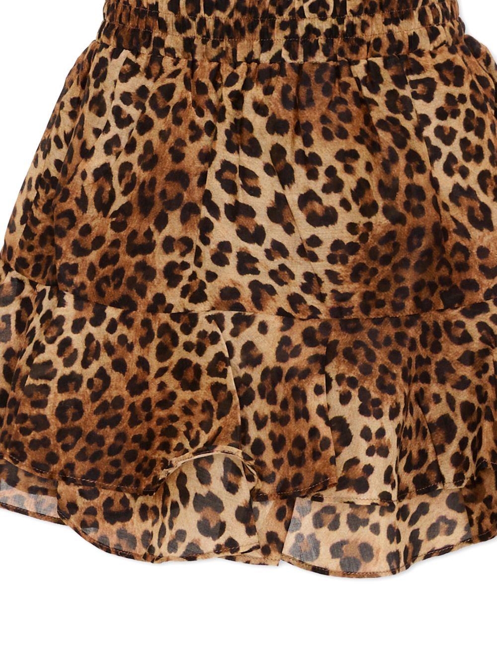 Gonna animal print per bambina EIV002 00168L MC2 Saint Barth Kids 