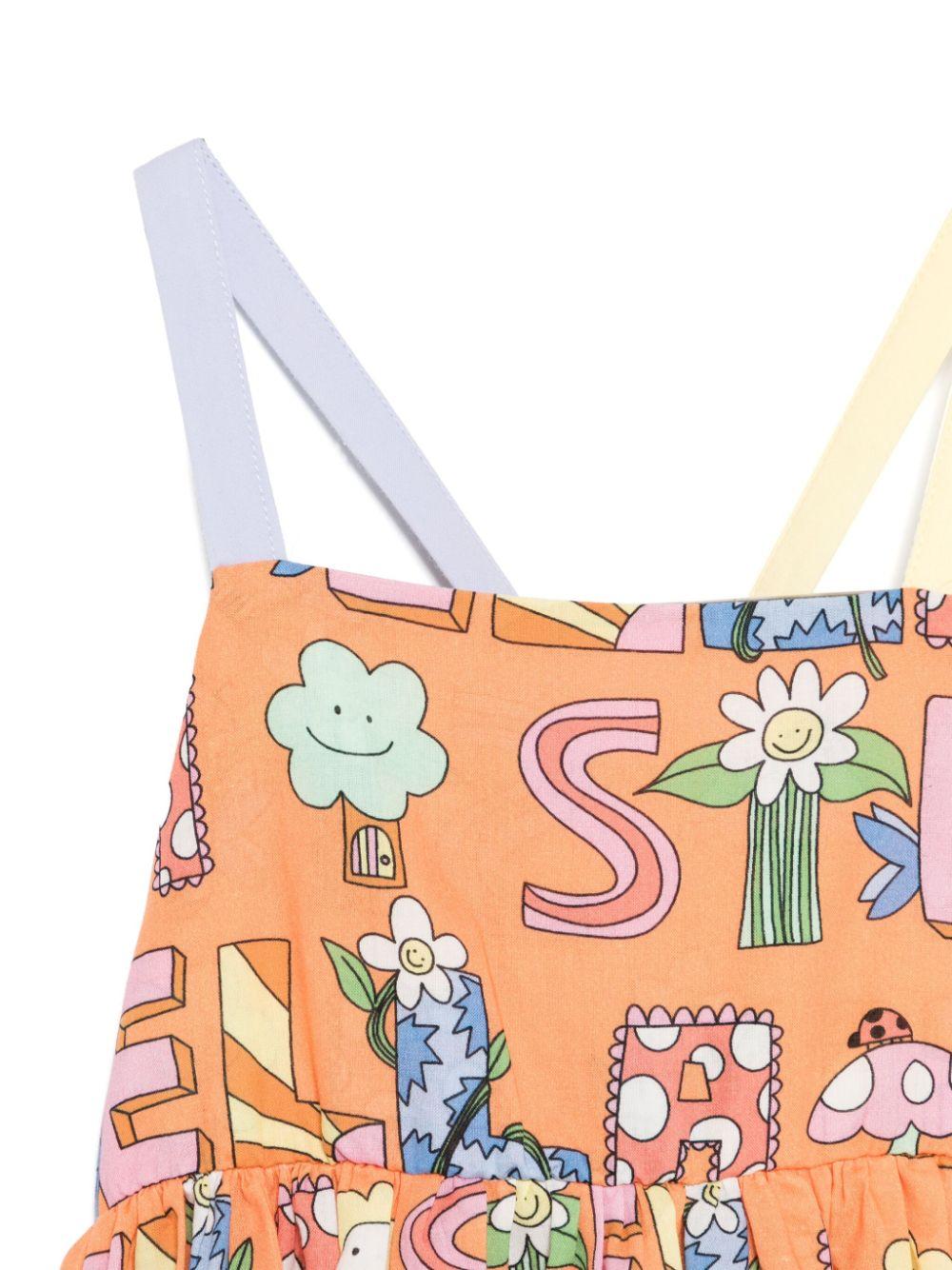 Mandarin orange dress for girls