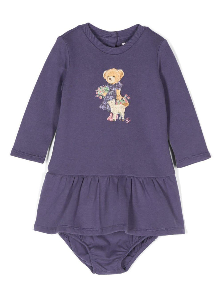Purple dress for baby girl