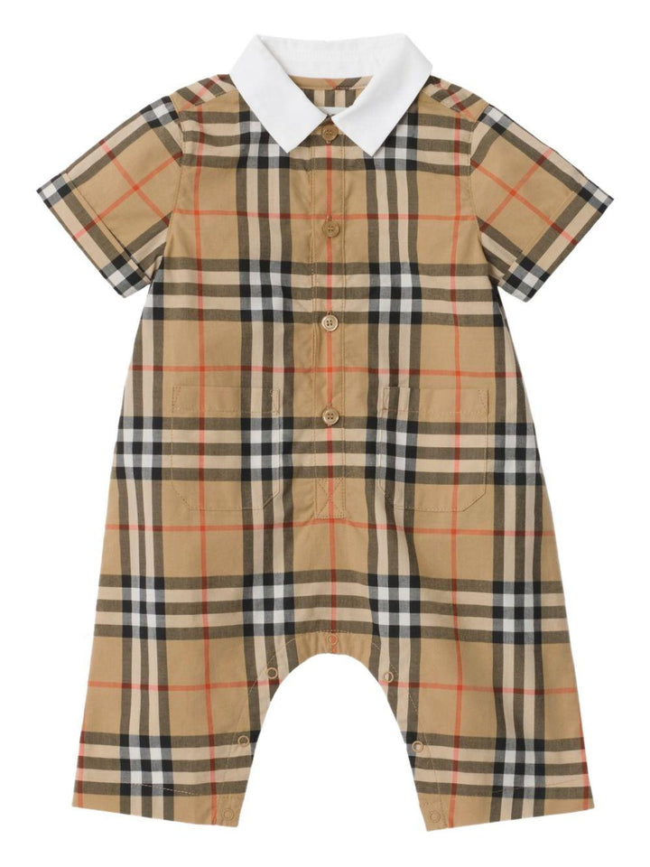 Tutina beige per neonato 8119878 B9368 Burberry Kids 