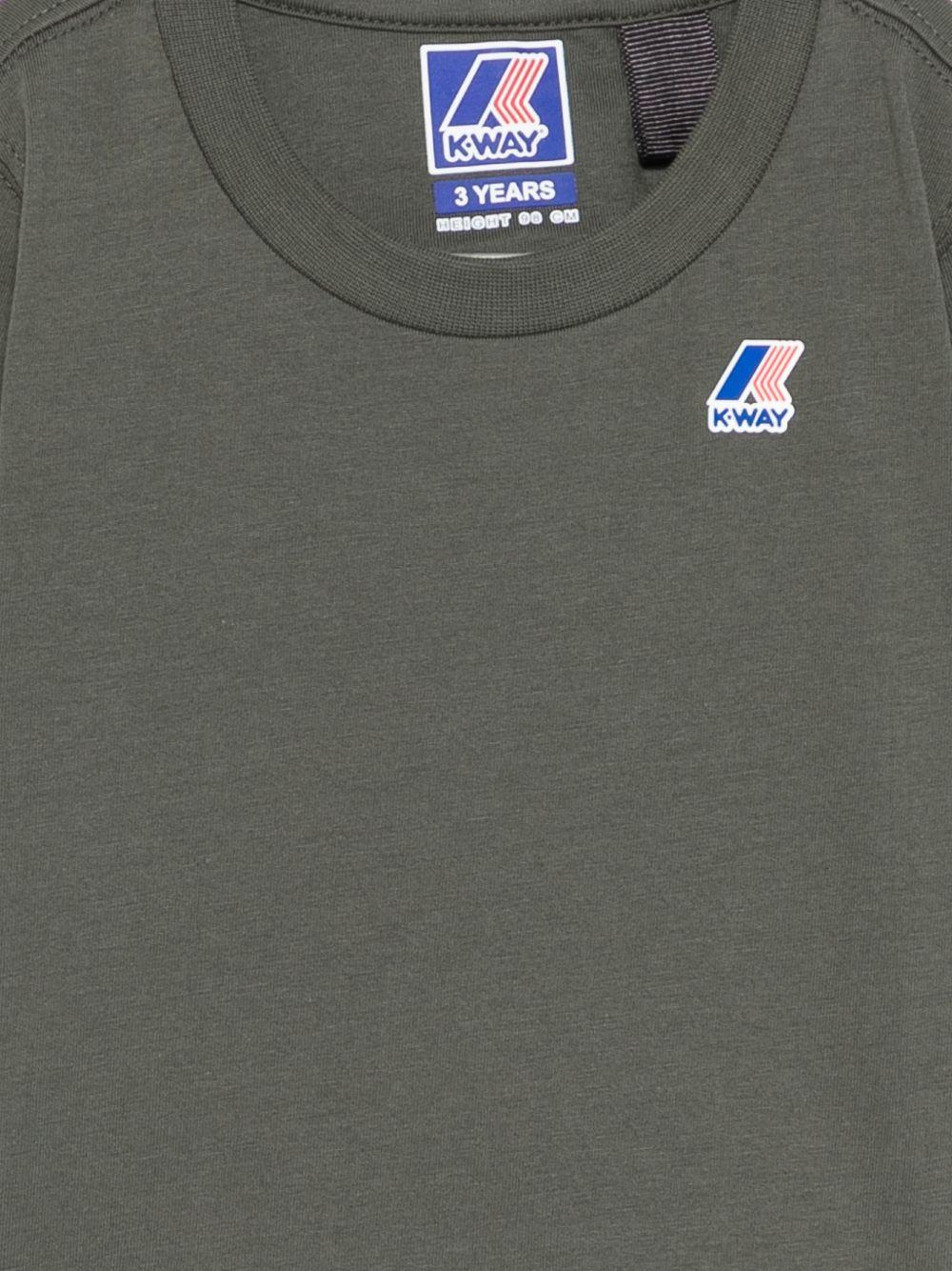 T-shirt verde per bambino K7133YW WMR K-Way Kids 