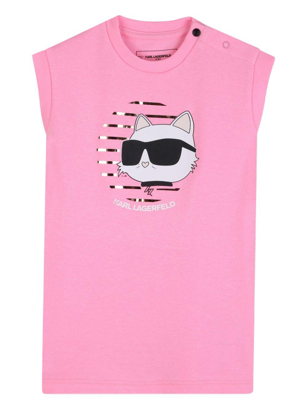 Abito rosa per neonata Z31057 462 Karl Lagerfeld Kids 