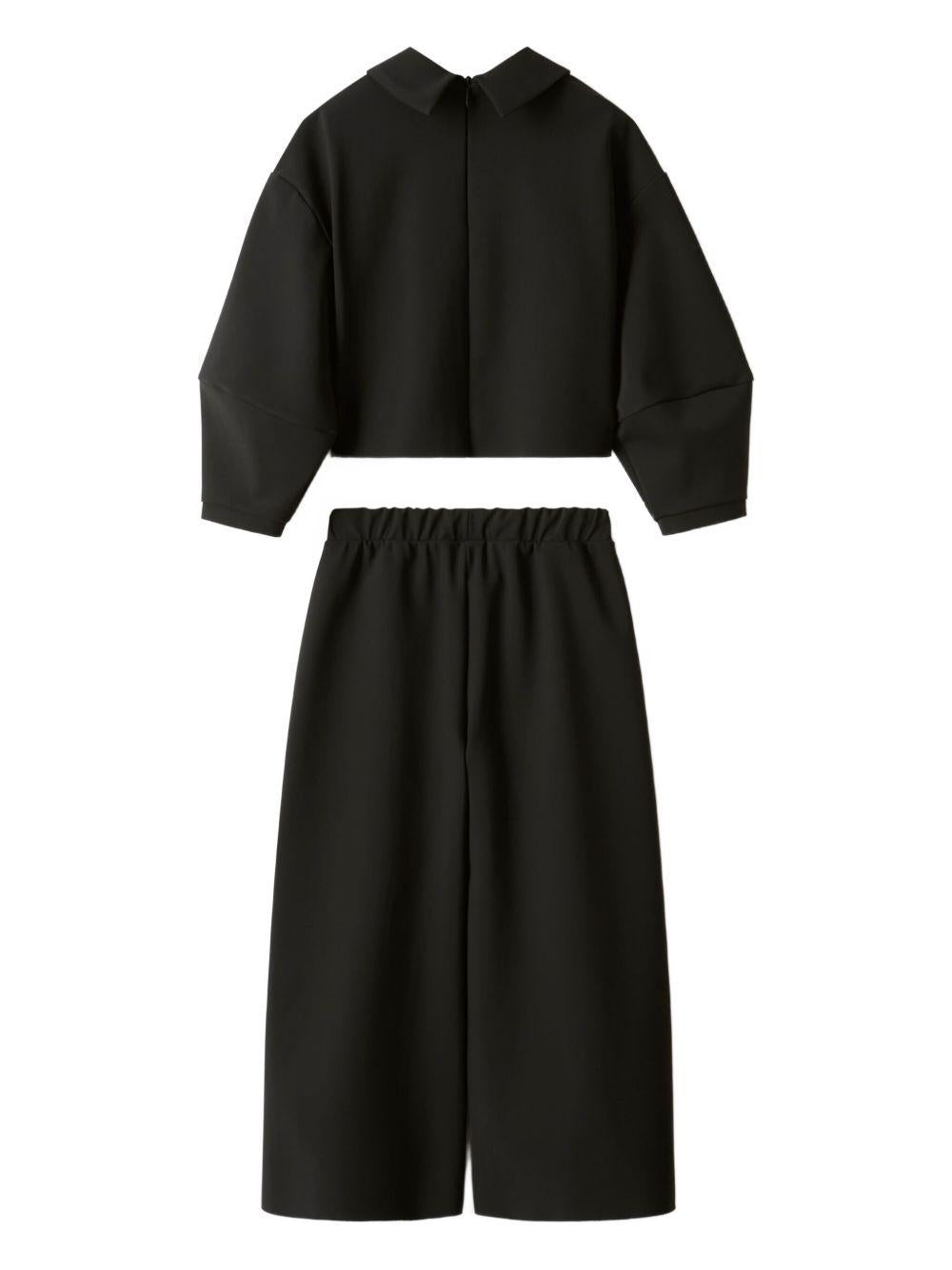 Completo nero per bambina A25GDF0001N0057 099 Il Gufo 