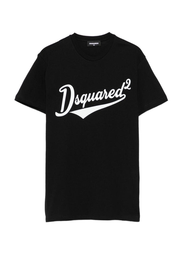T-shirt nero per bambino DQ3171D0ACD DQ900 Dsquared2 Kids 