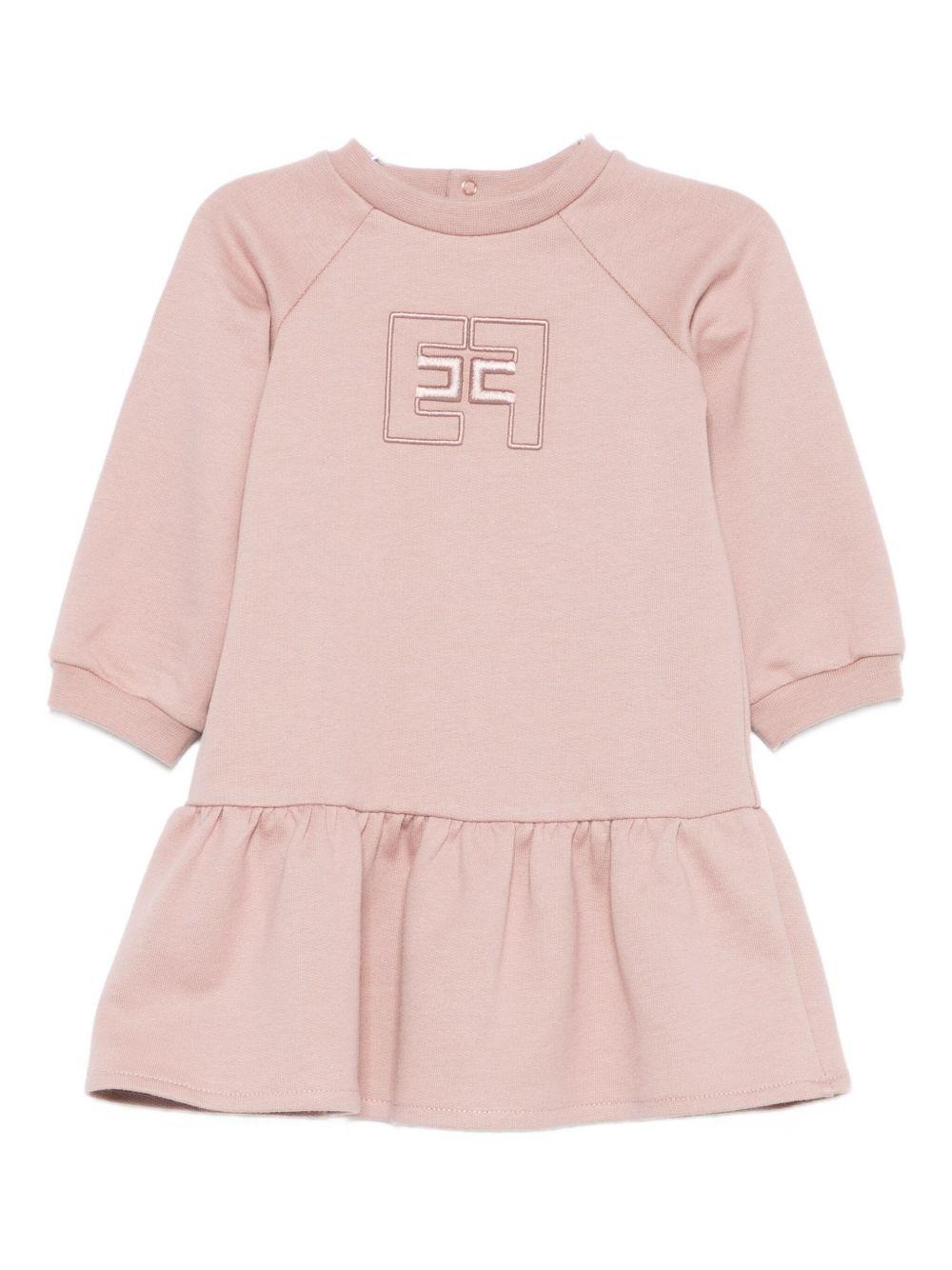 Abito rosa per neonata ENAB0650FF002 C041 Elisabetta Franchi Kids 