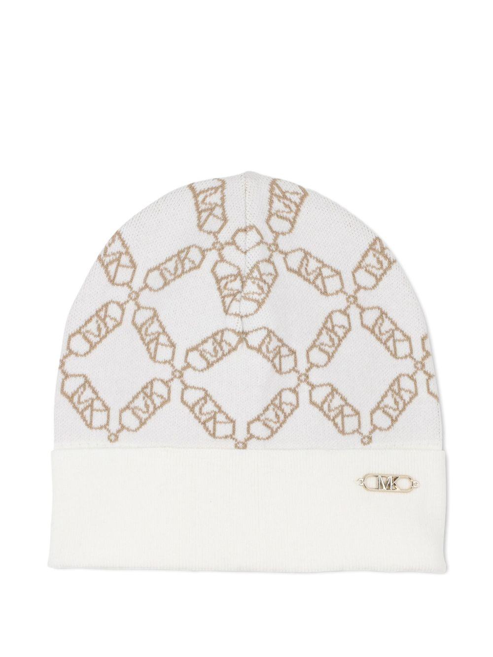 Cappello bianco/oro per bambina R30520 117 Michael Kors Kids 