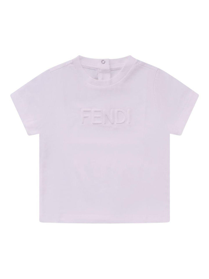 T-shirt viola chiaro per neonata BUI1107AJ F0TU9 Fendi Kids 