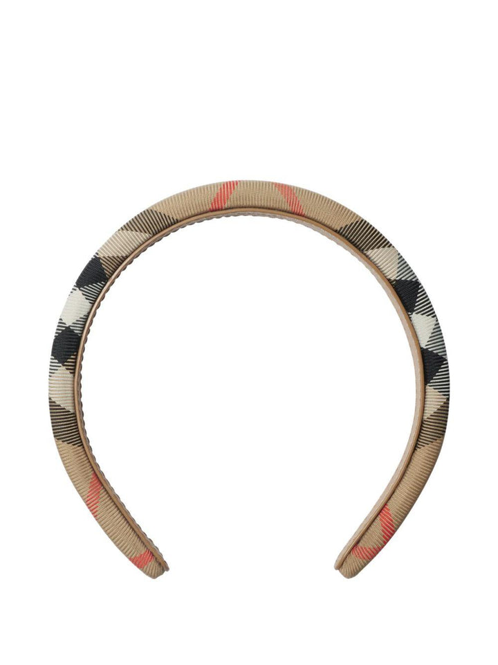 Cerchietto beige sabbia per bambina 8108699 B9368 Burberry Kids 