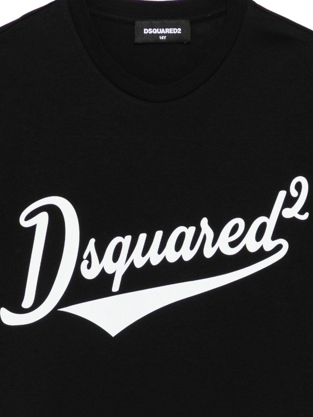 T-shirt nero per bambino DQ3171D0ACD DQ900 Dsquared2 Kids 