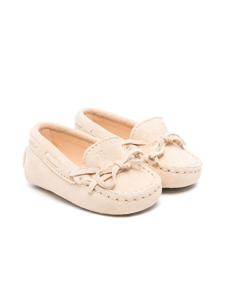 Mocassini beige chiaro per neonato