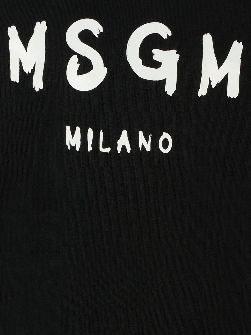Felpa nera per bambino F5MSJUSW018 110 Msgm Kids 