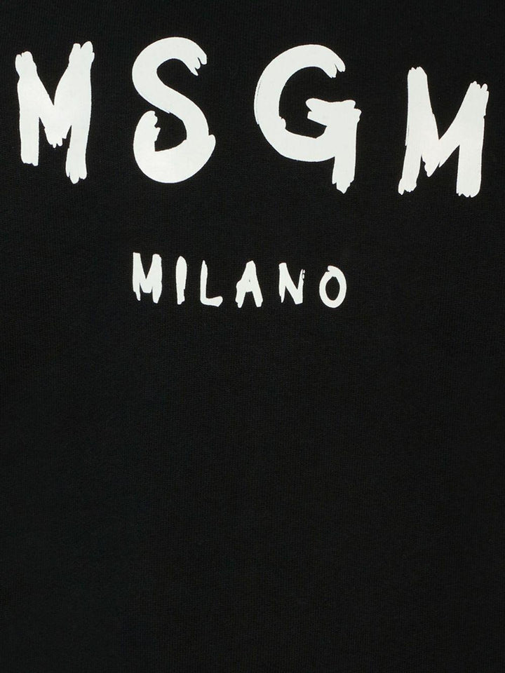 Felpa nera per bambino F5MSJUSW018 110 Msgm Kids 