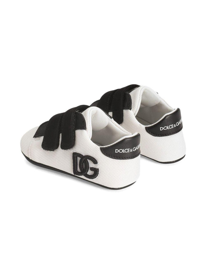 Sneakers bianche/nere per neonato DK0165AC108 8B926 Dolce & Gabbana Kids 