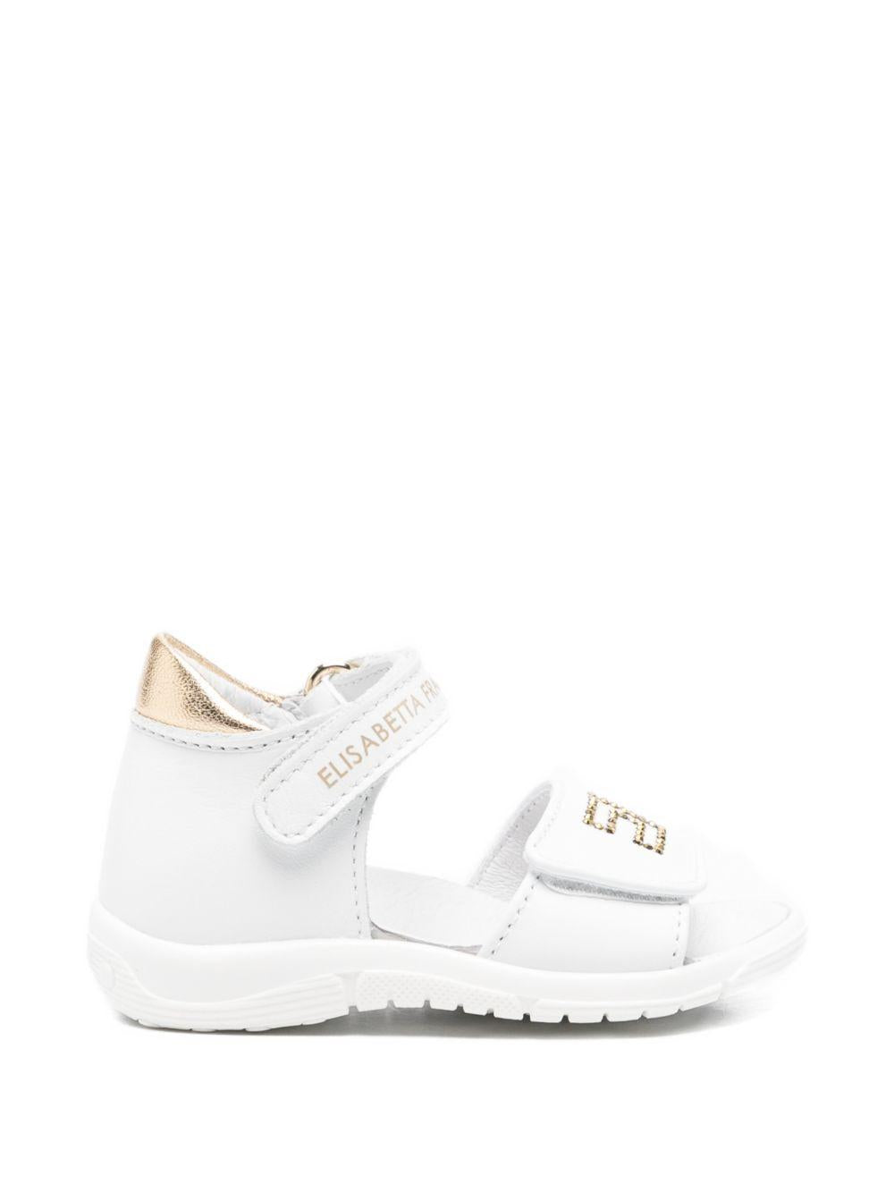 Sandali bianche per neonata F1A2E05410092 B093 Elisabetta Franchi Kids 
