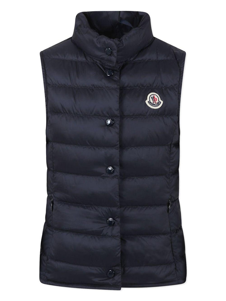 Gilet blu navy per bambino 9541A00033597YF 778 Moncler Kids 