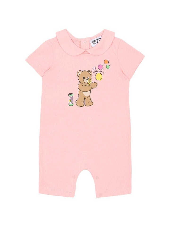 Tutina rosa chiaro per neonata MUT04MLAA03 50209 Moschino Kids 