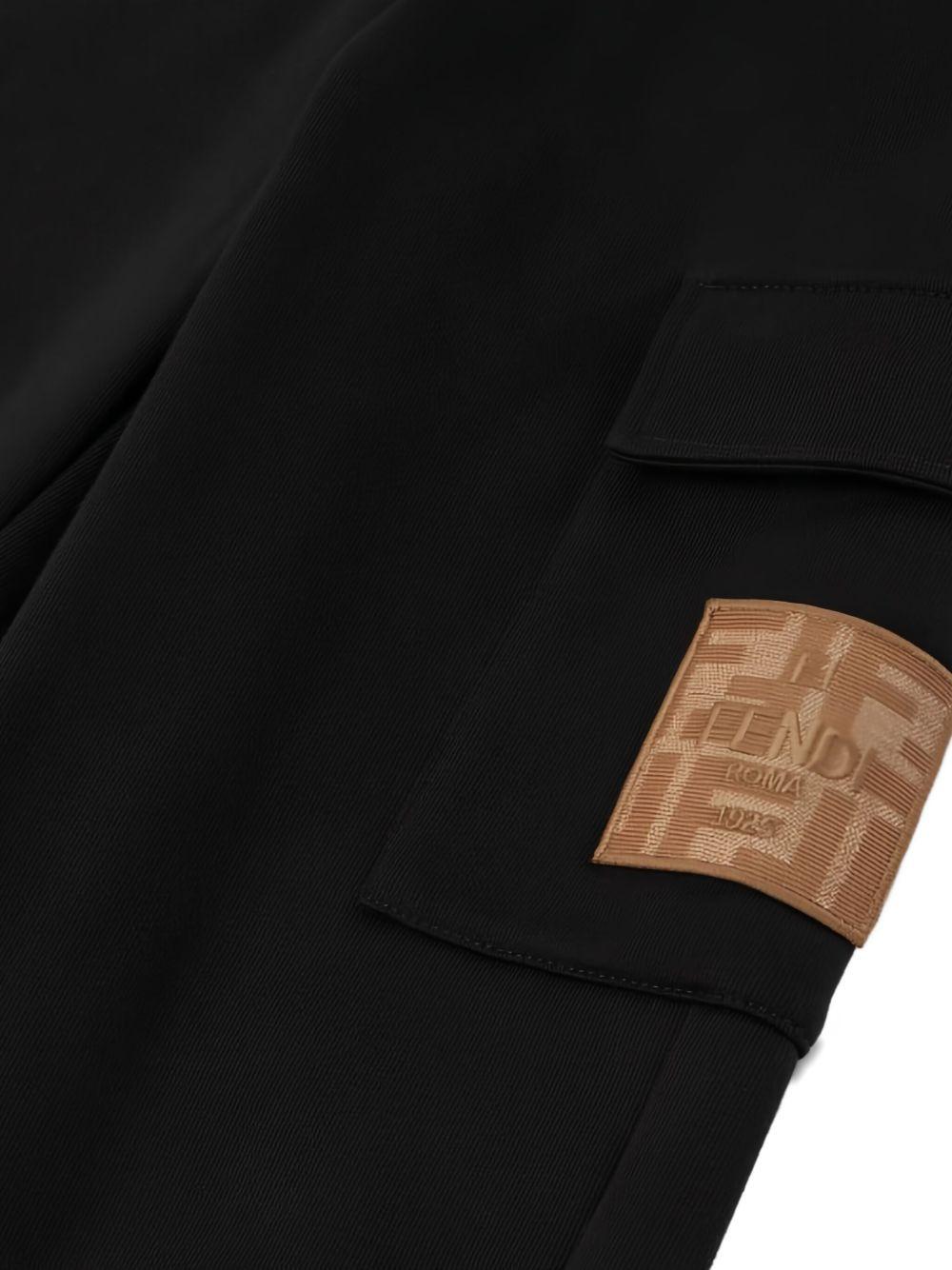 Pantalone nero per bambino JUF1715V0 F0GME Fendi Kids 