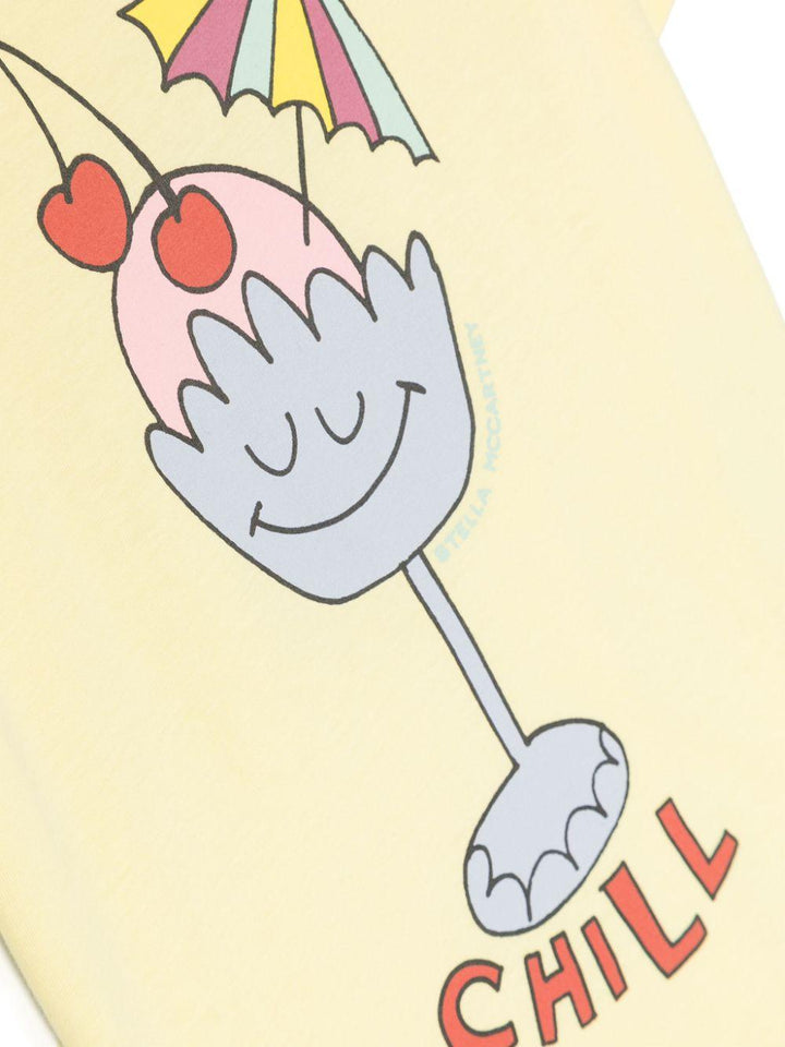 Yellow t-shirt for children with print