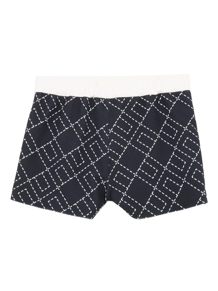 Bermuda nera per bambina EGBE0240GA023 D948 Elisabetta Franchi Kids 