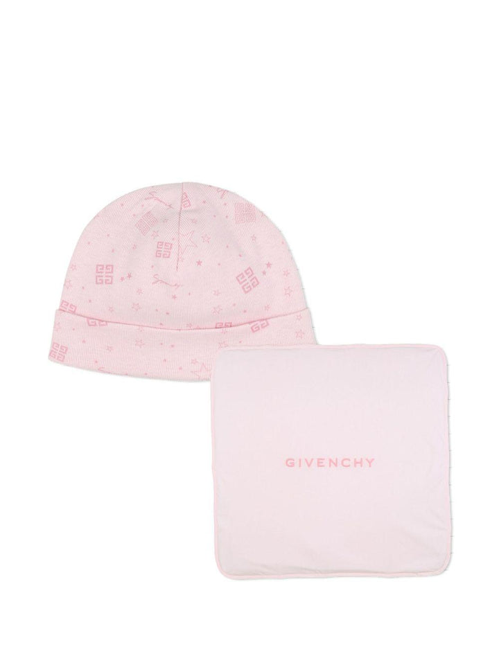 Coperta e cappello rosa per neonata H30853 44Z Givenchy Kids 