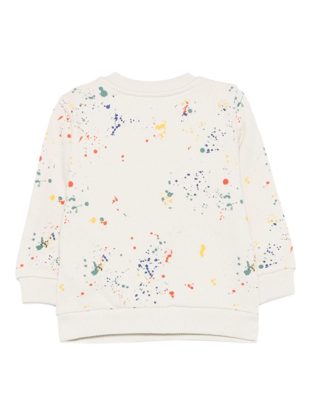Felpa bianco sporco per neonato OBXC001F25FLE002 0584 Off White Kids 