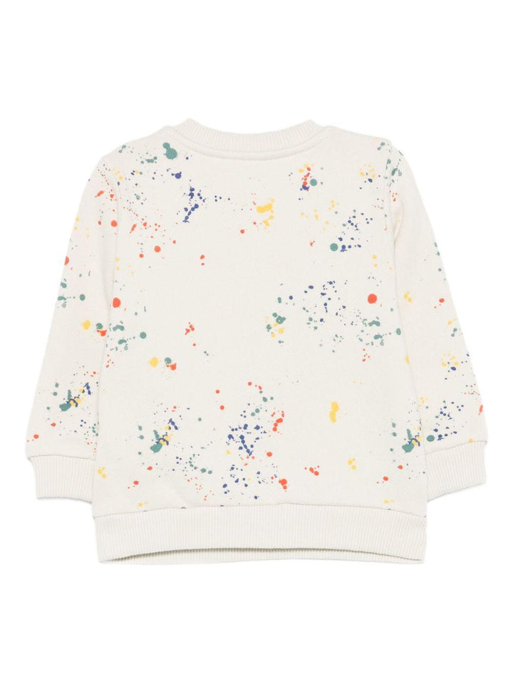 Felpa bianco sporco per neonato OBXC001F25FLE002 0584 Off White Kids 