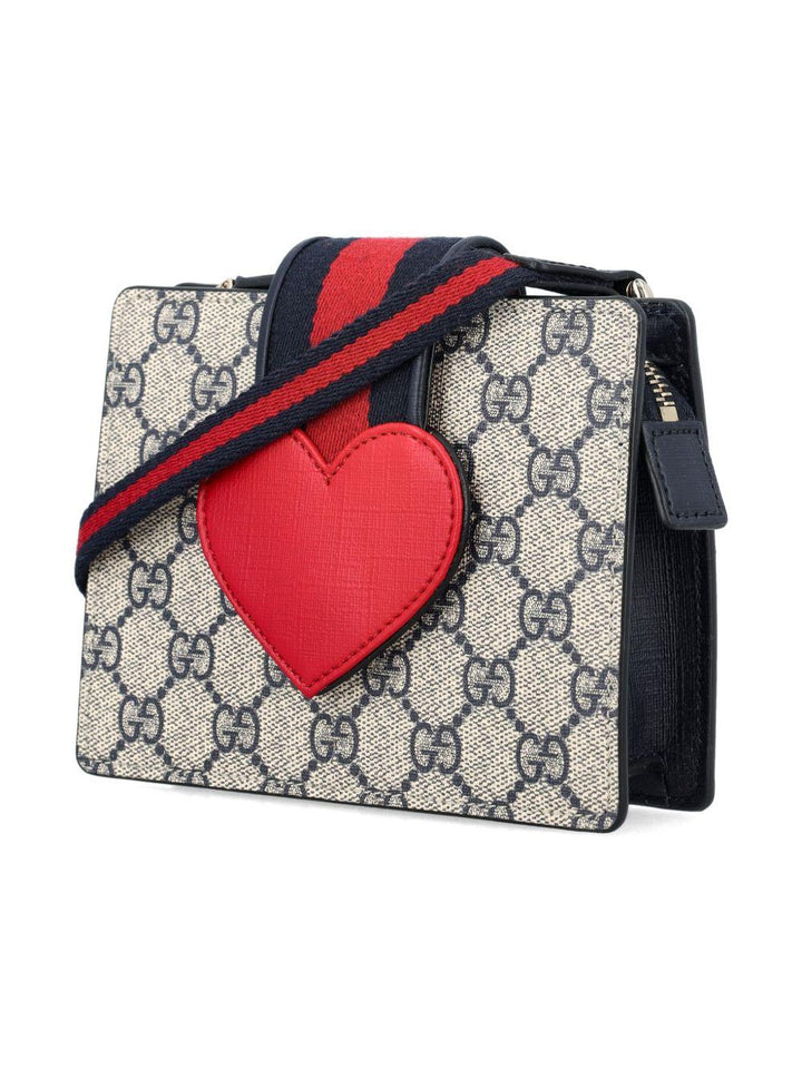 Borsa beige/blu/rosso per bambina