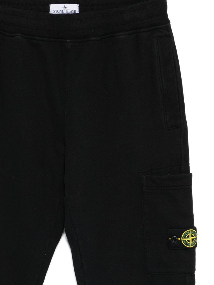 Pantalone nero per bambino 66200001S0A20 V0029 Stone Island Kids 