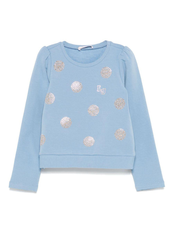 Cornflower blue sweatshirt for girls