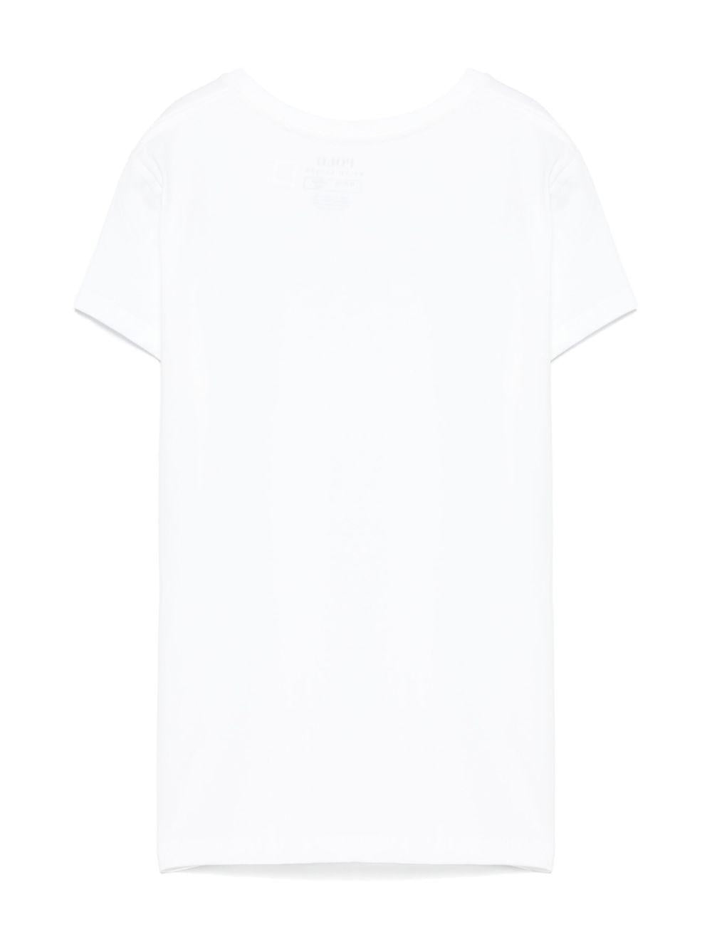 T-shirt bianca per bambina 313833549 064 Ralph Lauren Kids 