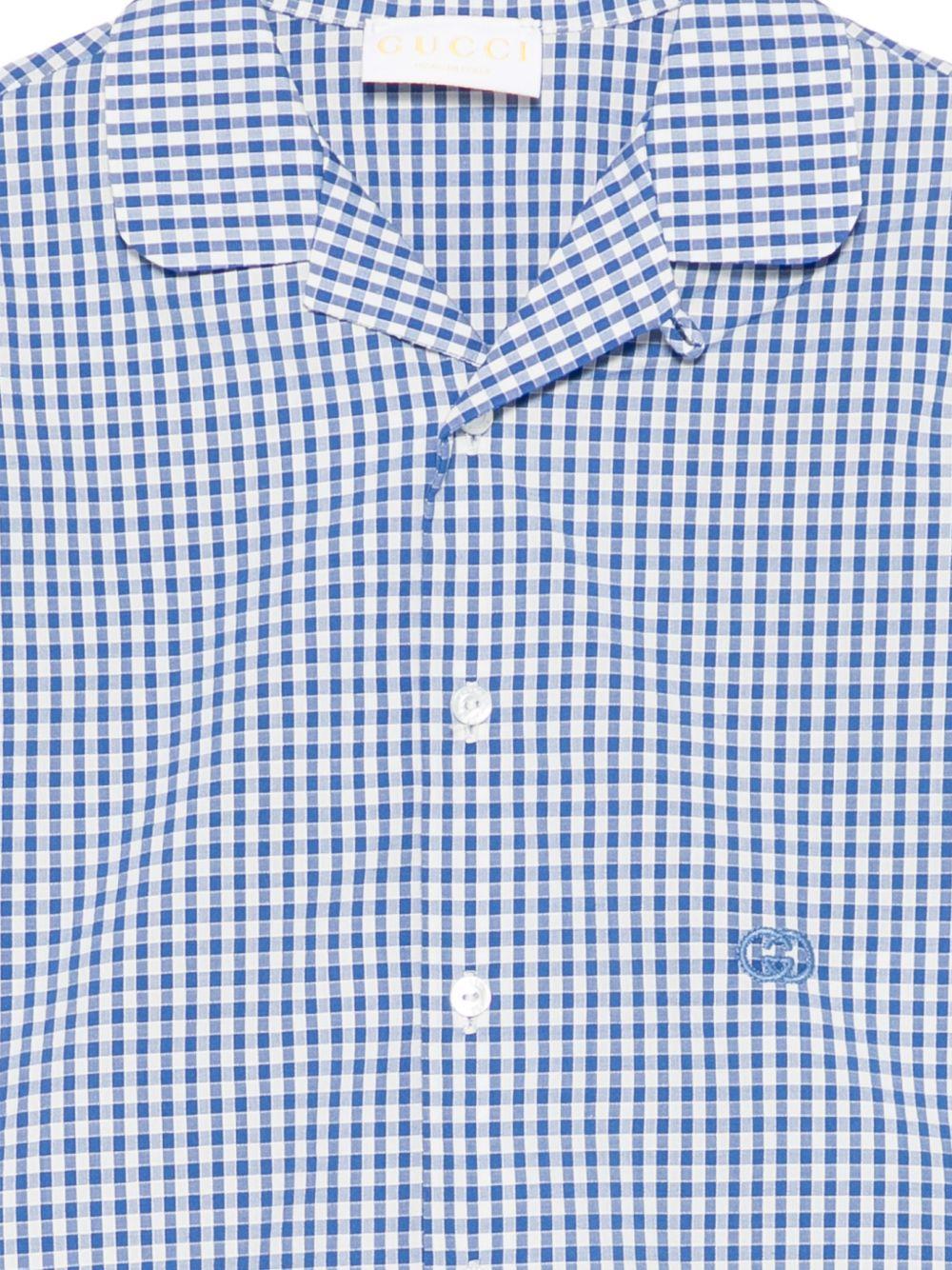 Camicia blu per neonato 851882XWA8D 4421 Gucci Kids 