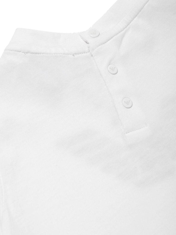 T-shirt bianca per neonato 8NHTN51JPZZ 0147 Emporio Armani Kids 