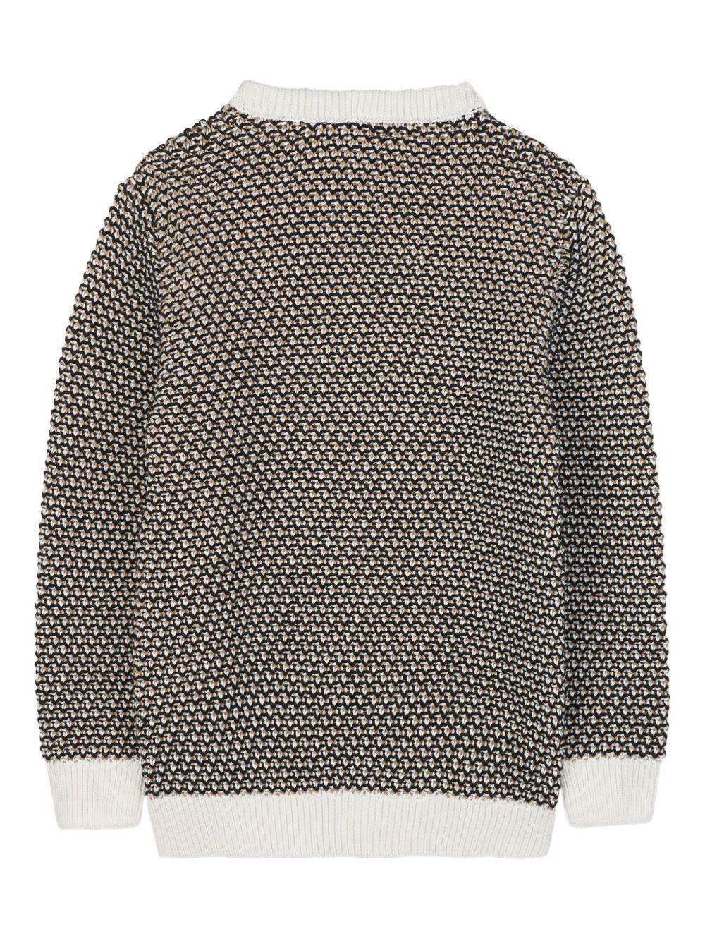 Maglione bianca/nera per bambino J52345 09B Boss Kids 