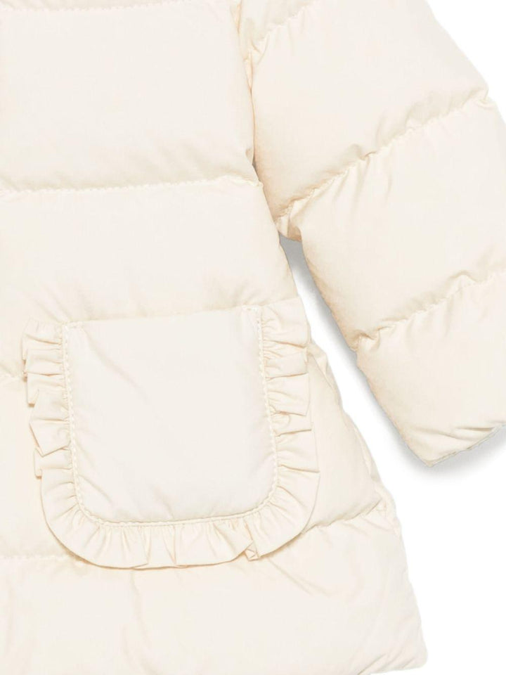 Giubbotto beige per neonata 9511C00001597YW 041 Moncler Kids 