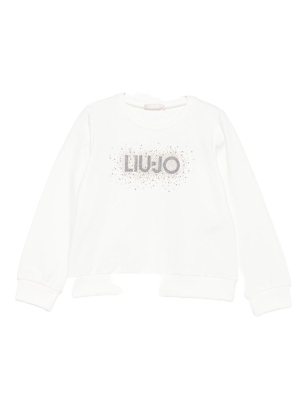 Felpa bianca per bambina KF5001F0724 10602 Liu Jo 