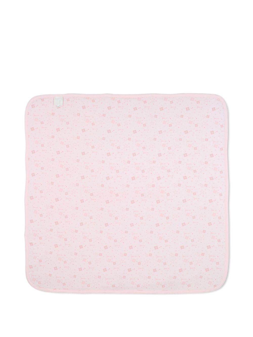 Coperta e cappello rosa per neonata H30853 44Z Givenchy Kids 