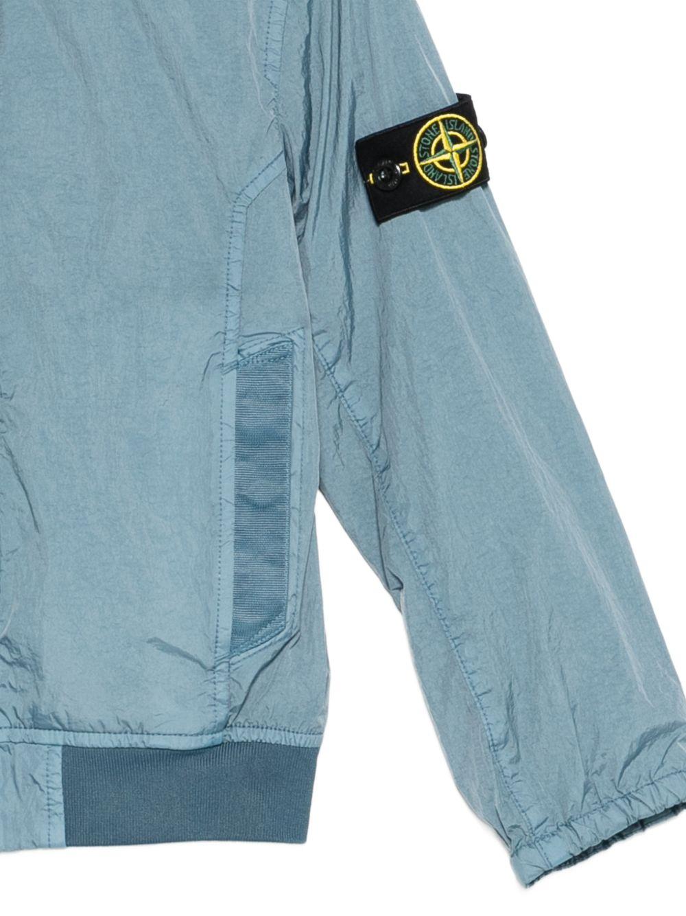 Giubbotto blu polvere per bambino 64100002S0A23 V004A Stone Island Kids 