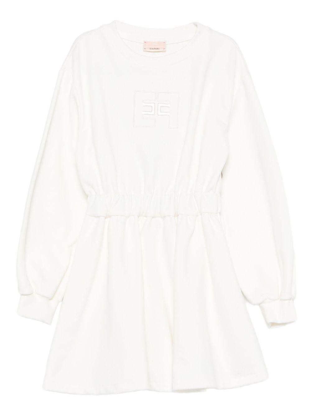 Abito bianco per bambina EGAB2210FF002K 0004 Elisabetta Franchi Kids 