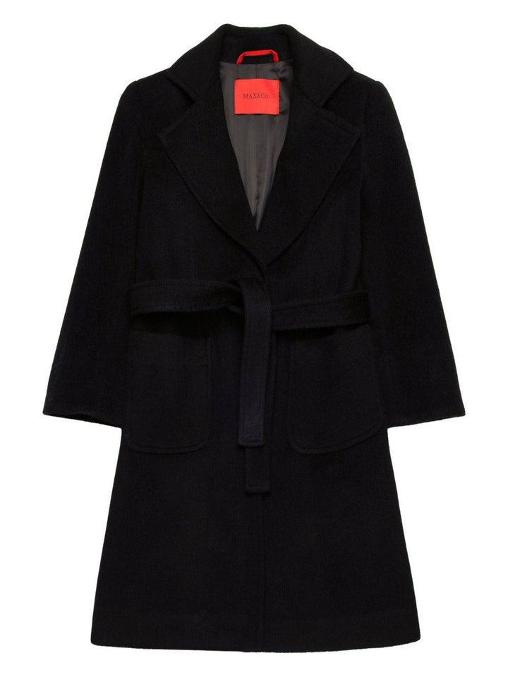 Cappotto nero per bambina MX0001MX052 MX900 Max&co Kids 