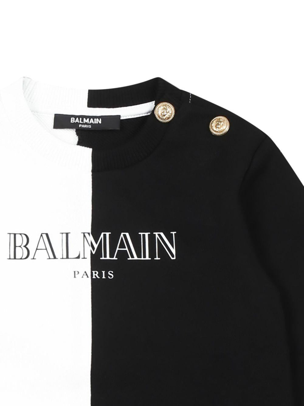 Black/white sweatshirt for newborn