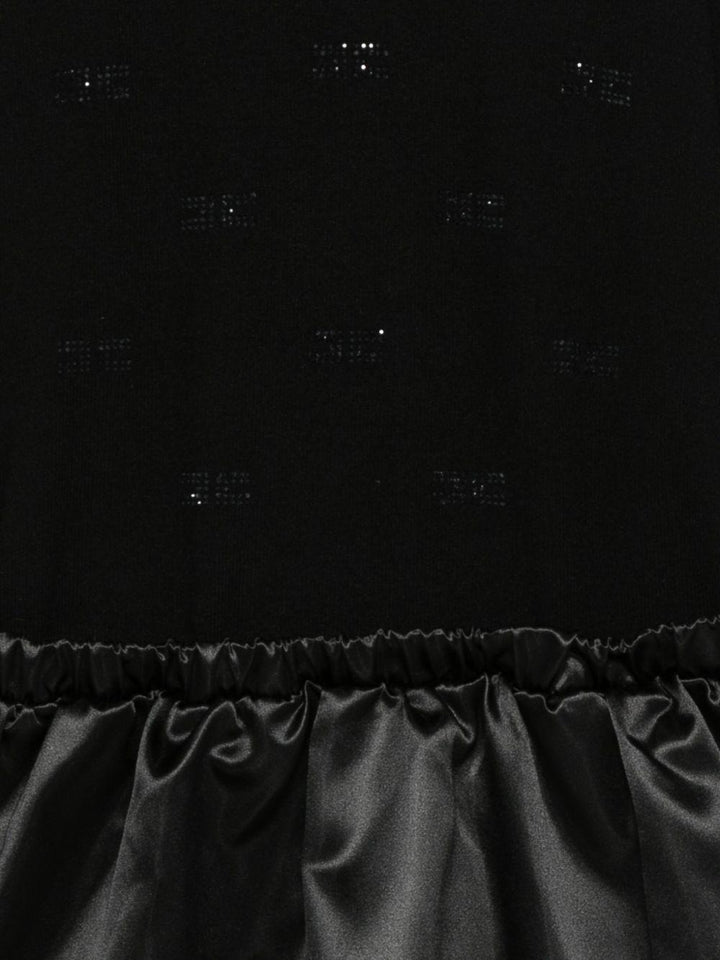 Abito nero per bambina EFAB6320NY031 N000 Elisabetta Franchi Kids 