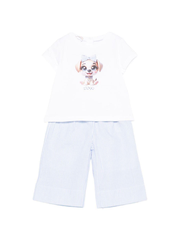 Completo blu/bianco per neonata HA6064T340A L9014 Liu Jo 