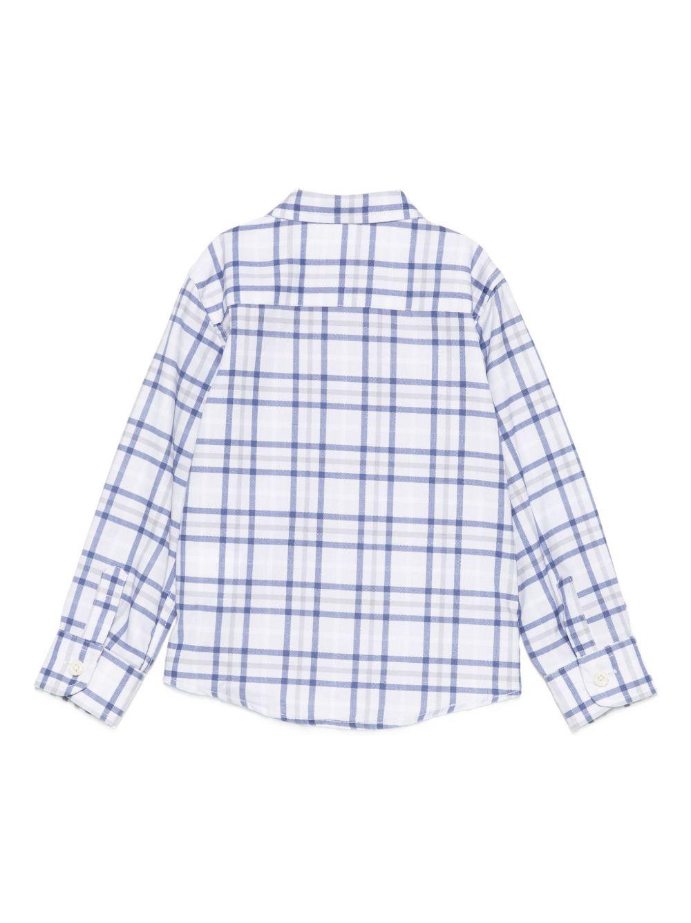Camicia bianca/blu per neonato TIA25105CA O-W Trussardi Kids 