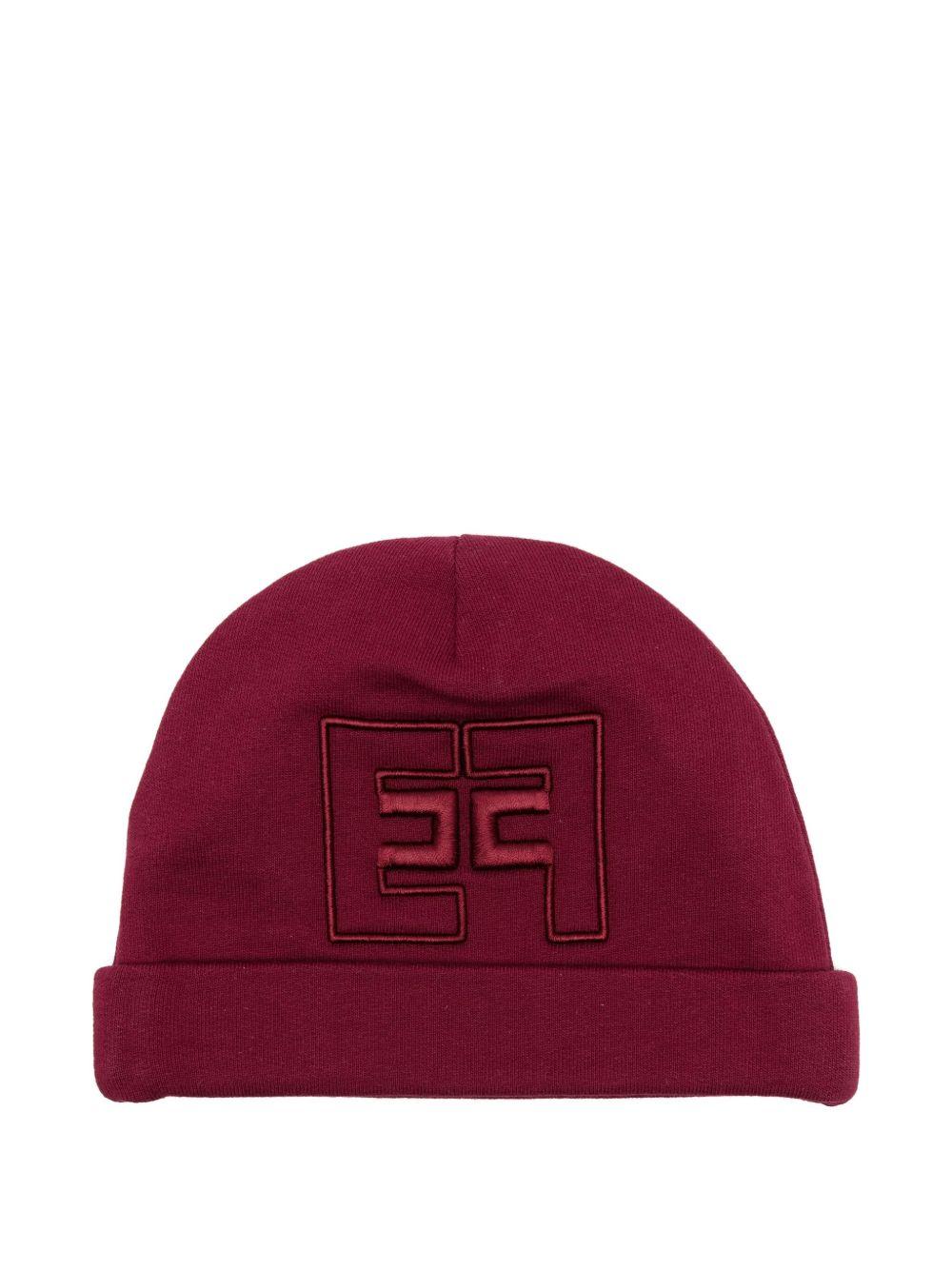 Cappello rosso per neonato ENCP0720FF002 3029 Elisabetta Franchi Kids 