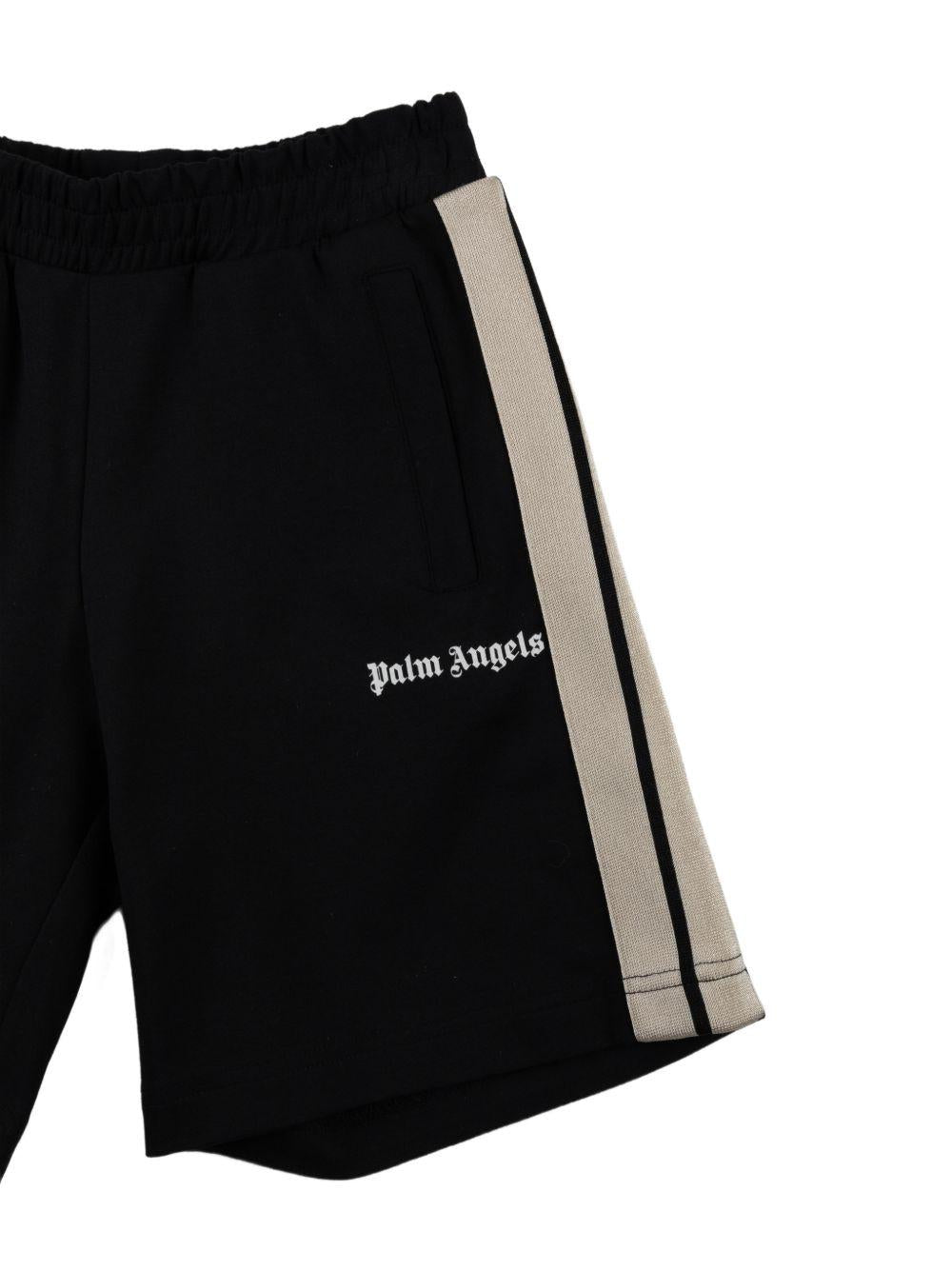 Bermuda nera per bambino PBCL001S26FAB001 110 Palm Angels Kids 